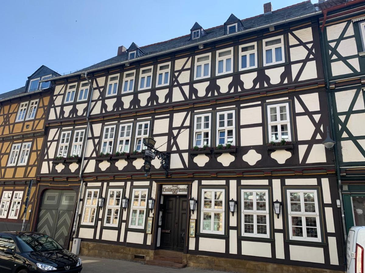 Hotel Goldene Krone Гослар Екстериор снимка